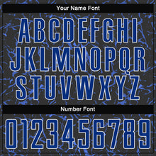 Laden Sie das Bild in den Galerie-Viewer, Custom Black Royal-White Sublimation Soccer Uniform Jersey