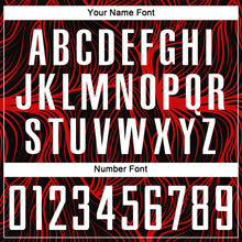 Laden Sie das Bild in den Galerie-Viewer, Custom Black White-Red Sublimation Soccer Uniform Jersey