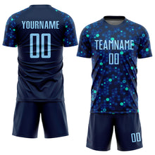 Charger l'image dans la galerie, Custom Navy Light Blue-Royal Sublimation Soccer Uniform Jersey