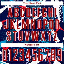 Charger l'image dans la galerie, Custom Navy Red-White Sublimation Soccer Uniform Jersey