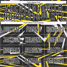 Laden Sie das Bild in den Galerie-Viewer, Custom Black Black-Gold Sublimation Soccer Uniform Jersey