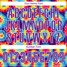Load image into Gallery viewer, Custom Tie Dye Purple-White Sublimation Soccer Uniform Jersey
