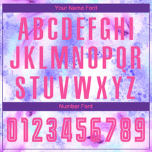 Загрузить изображение в средство просмотра галереи, Custom Tie Dye Pink-Purple Sublimation Soccer Uniform Jersey
