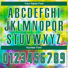 Загрузить изображение в средство просмотра галереи, Custom Tie Dye Kelly Green-White Sublimation Soccer Uniform Jersey