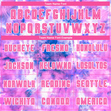 Загрузить изображение в средство просмотра галереи, Custom Tie Dye Pink-White Sublimation Soccer Uniform Jersey