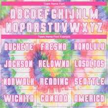 Load image into Gallery viewer, Custom Tie Dye White-Pink Sublimation Soccer Uniform Jersey