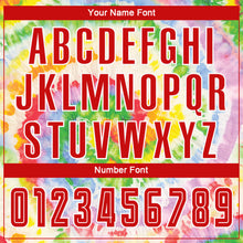 Загрузить изображение в средство просмотра галереи, Custom Tie Dye Red-White Sublimation Soccer Uniform Jersey