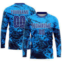 Загрузить изображение в средство просмотра галереи, Custom Tie Dye Royal-White Sublimation Soccer Uniform Jersey
