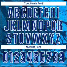 Загрузить изображение в средство просмотра галереи, Custom Tie Dye Royal-White Sublimation Soccer Uniform Jersey