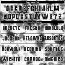 Laden Sie das Bild in den Galerie-Viewer, Custom Tie Dye Black-White Sublimation Soccer Uniform Jersey