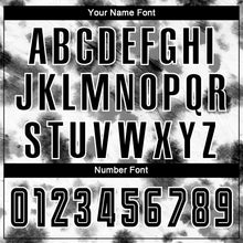 Laden Sie das Bild in den Galerie-Viewer, Custom Tie Dye Black-White Sublimation Soccer Uniform Jersey