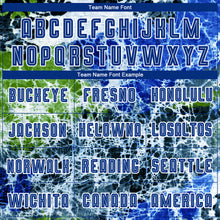 Load image into Gallery viewer, Custom Tie Dye Royal-White Sublimation Soccer Uniform Jersey