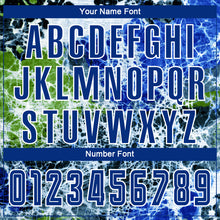 Load image into Gallery viewer, Custom Tie Dye Royal-White Sublimation Soccer Uniform Jersey