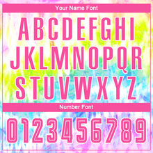 Загрузить изображение в средство просмотра галереи, Custom Tie Dye Pink-White Sublimation Soccer Uniform Jersey