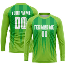 Загрузить изображение в средство просмотра галереи, Custom Neon Green White-Kelly Green Sublimation Soccer Uniform Jersey