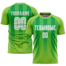 Загрузить изображение в средство просмотра галереи, Custom Neon Green White-Kelly Green Sublimation Soccer Uniform Jersey