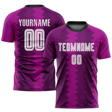 Charger l'image dans la galerie, Custom Purple White-Pink Sublimation Soccer Uniform Jersey