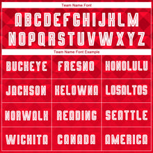 Загрузить изображение в средство просмотра галереи, Custom Red White Away Sublimation Soccer Uniform Jersey