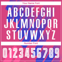 Load image into Gallery viewer, Custom Pink White-Royal Third Sublimation Soccer Uniform Jersey