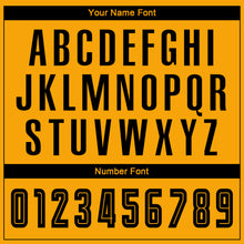 Load image into Gallery viewer, Custom Gold Black Sublimation Fade Fashion Soccer Uniform Jersey