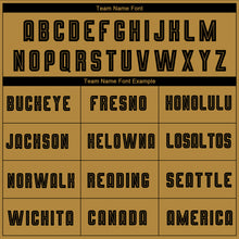 Charger l'image dans la galerie, Custom Old Gold Black Sublimation Fade Fashion Soccer Uniform Jersey