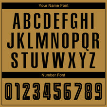 Charger l'image dans la galerie, Custom Old Gold Black Sublimation Fade Fashion Soccer Uniform Jersey