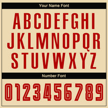 Загрузить изображение в средство просмотра галереи, Custom Cream Red-Black Sublimation Fade Fashion Soccer Uniform Jersey