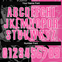 Загрузить изображение в средство просмотра галереи, Custom Graffiti Pattern Pink Black-White Scratch Sublimation Soccer Uniform Jersey