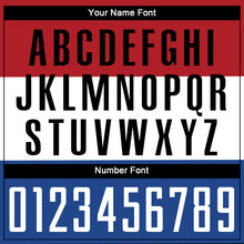 Laden Sie das Bild in den Galerie-Viewer, Custom Red Black White-Royal Sublimation Dutch Flag Soccer Uniform Jersey