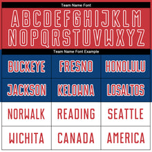 Laden Sie das Bild in den Galerie-Viewer, Custom Royal Red-White Sublimation Serbian Flag Soccer Uniform Jersey