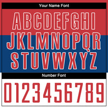 Laden Sie das Bild in den Galerie-Viewer, Custom Royal Red-White Sublimation Serbian Flag Soccer Uniform Jersey