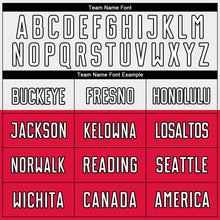 Load image into Gallery viewer, Custom Red White-Black Sublimation Polish Flag Soccer Uniform Jersey