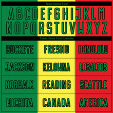 Charger l'image dans la galerie, Custom Gold Kelly Green Red-Black Sublimation Senegalese Flag Soccer Uniform Jersey