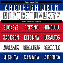 Load image into Gallery viewer, Custom Red White Royal-Black Sublimation Costa Rican Flag Soccer Uniform Jersey