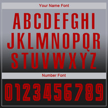 Загрузить изображение в средство просмотра галереи, Custom Gray Red-Black Sublimation Long Sleeve Fade Fashion Soccer Uniform Jersey