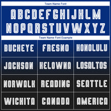 Загрузить изображение в средство просмотра галереи, Custom Royal White-Black Sublimation Long Sleeve Fade Fashion Soccer Uniform Jersey