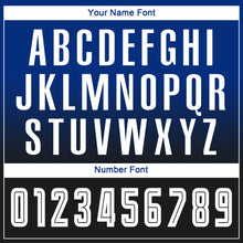 Загрузить изображение в средство просмотра галереи, Custom Royal White-Black Sublimation Long Sleeve Fade Fashion Soccer Uniform Jersey