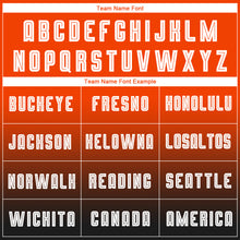 Загрузить изображение в средство просмотра галереи, Custom Orange White-Black Sublimation Long Sleeve Fade Fashion Soccer Uniform Jersey