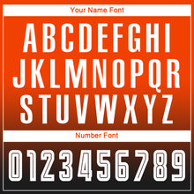 Загрузить изображение в средство просмотра галереи, Custom Orange White-Black Sublimation Long Sleeve Fade Fashion Soccer Uniform Jersey