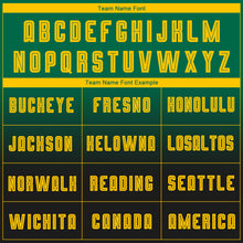 Charger l'image dans la galerie, Custom Kelly Green Gold-Black Sublimation Long Sleeve Fade Fashion Soccer Uniform Jersey