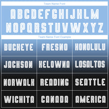 Загрузить изображение в средство просмотра галереи, Custom Light Blue White-Black Sublimation Long Sleeve Fade Fashion Soccer Uniform Jersey