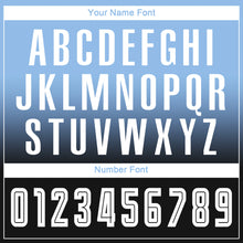 Загрузить изображение в средство просмотра галереи, Custom Light Blue White-Black Sublimation Long Sleeve Fade Fashion Soccer Uniform Jersey