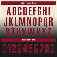 Загрузить изображение в средство просмотра галереи, Custom Cream Crimson-Black Sublimation Long Sleeve Fade Fashion Soccer Uniform Jersey