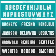 Charger l'image dans la galerie, Custom Aqua White-Black Sublimation Long Sleeve Fade Fashion Soccer Uniform Jersey