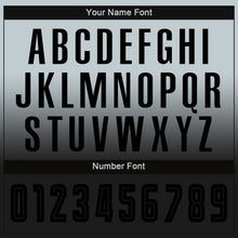 Charger l'image dans la galerie, Custom Silver Black Sublimation Long Sleeve Fade Fashion Soccer Uniform Jersey