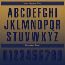 Charger l'image dans la galerie, Custom Old Gold Navy Sublimation Long Sleeve Fade Fashion Soccer Uniform Jersey