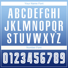 Charger l'image dans la galerie, Custom Light Blue White-Navy Sublimation Long Sleeve Fade Fashion Soccer Uniform Jersey