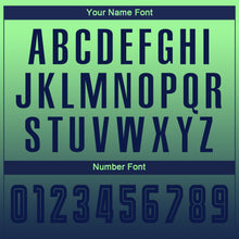 Charger l'image dans la galerie, Custom Pea Green Navy Sublimation Long Sleeve Fade Fashion Soccer Uniform Jersey