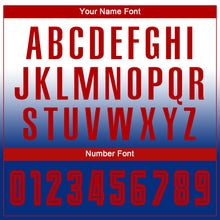 Load image into Gallery viewer, Custom White Red-Royal Sublimation Long Sleeve Fade Fashion Soccer Uniform Jersey