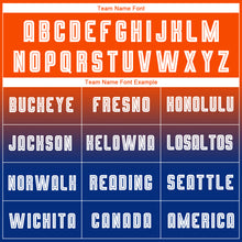 Charger l'image dans la galerie, Custom Orange White-Royal Sublimation Long Sleeve Fade Fashion Soccer Uniform Jersey